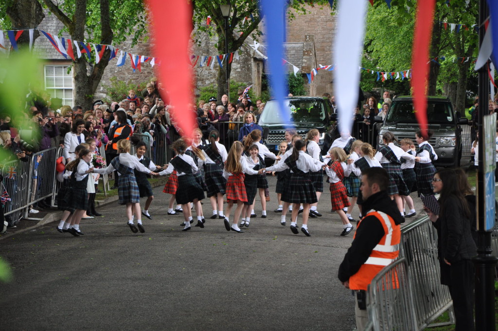 Scottish country dancing.