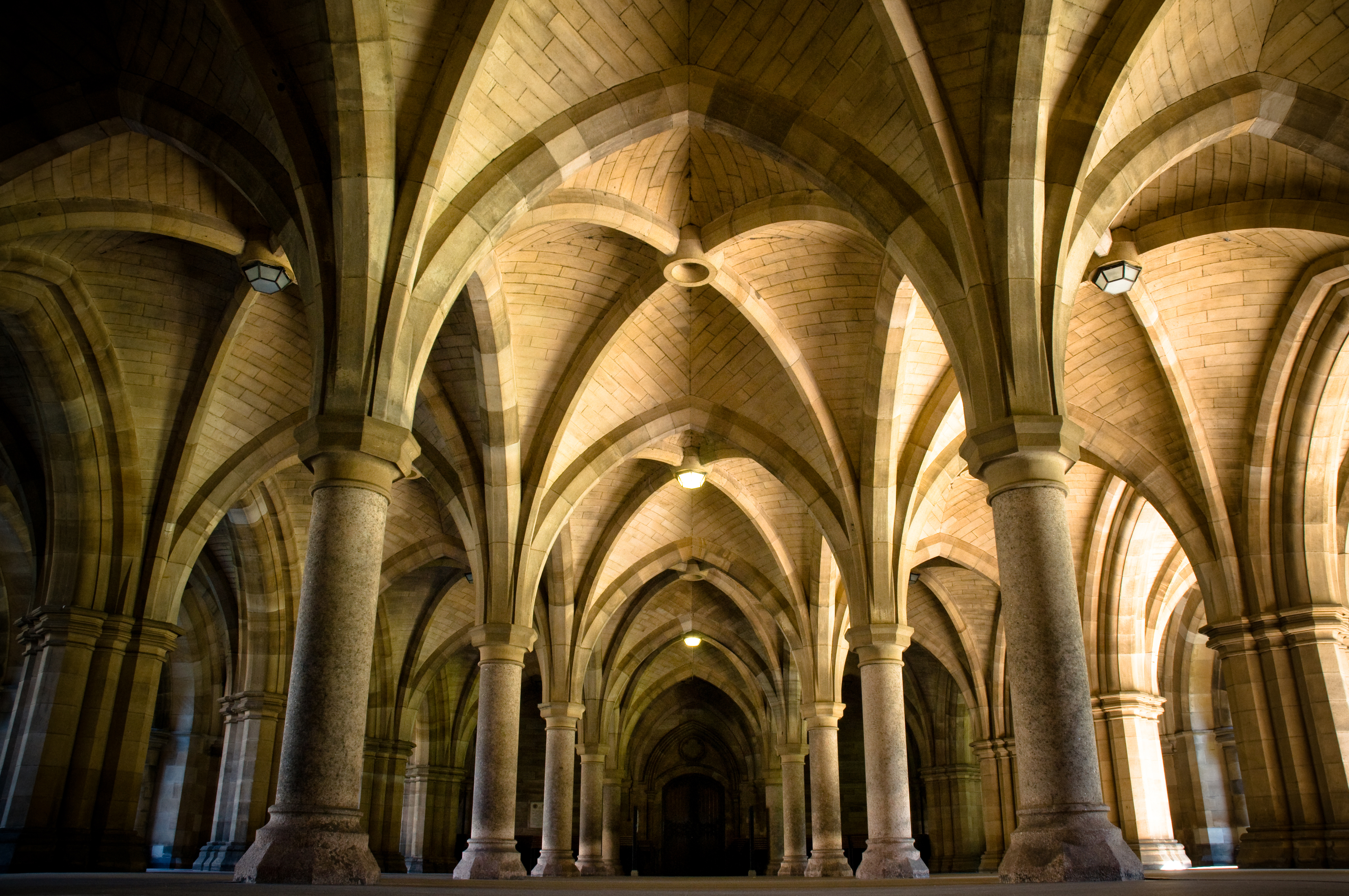 The cloisters inside the main building.